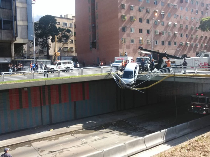Resultado de imagen para El video del accidente en la avenida Libertador de Caracas