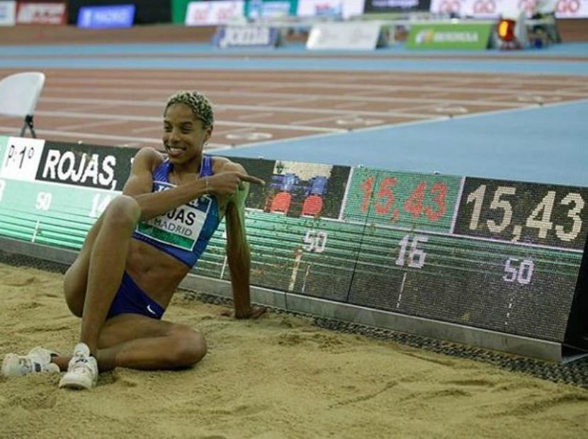 Yulimar Rojas rompió el récord mundial de salto triple