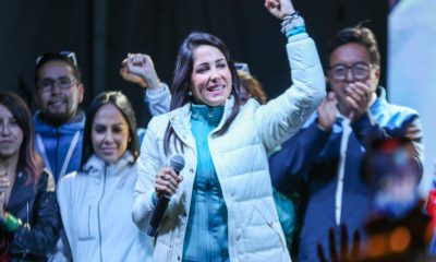 Luisa González, candidata a la presidencia de Ecuador por el movimiento Revolución Ciudadana (correísmo). Foto: @LuisaGonzalezEc.