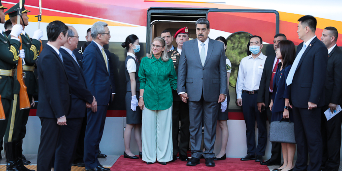 Maduro y Cilia Flores en Pekín